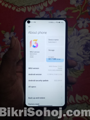 Radmi note 9